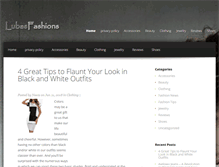 Tablet Screenshot of lubasfashions.com